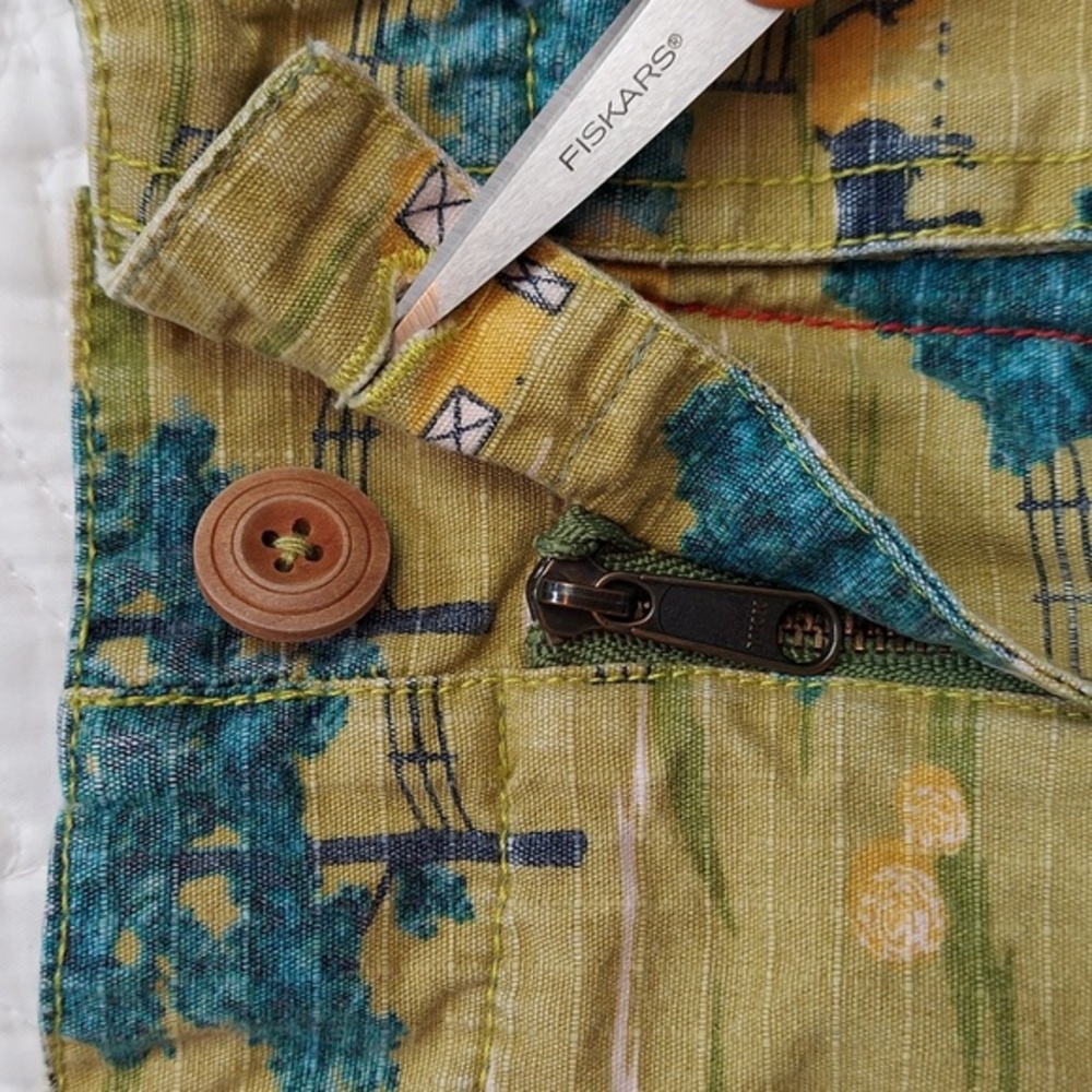 Matilda Jane "Don't Fence Me In" Green Farm Boy Shorts, Adjustable Waist Size 2T - Picture 6 of 8